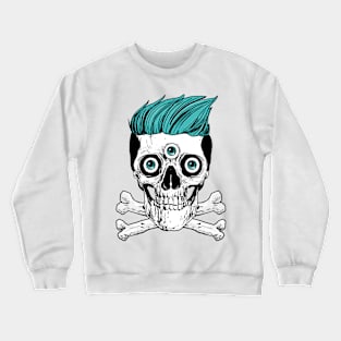 Scary Skeleton Skull Crewneck Sweatshirt